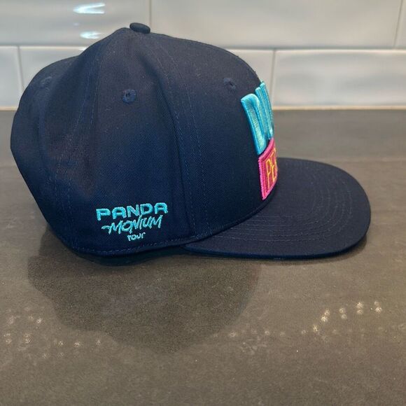 Dude Perfect Snapback Hat Blue One Size Adjustable Panda Monium Tour-NWOT - Picture 4 of 7